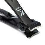 KLIPP Nail Clippers for Thick Nails – 15 mm Wide Jaw Fingernail and Toenail Cutter with Curved Stainless-Steel Blades and Black Vacuum Coating –