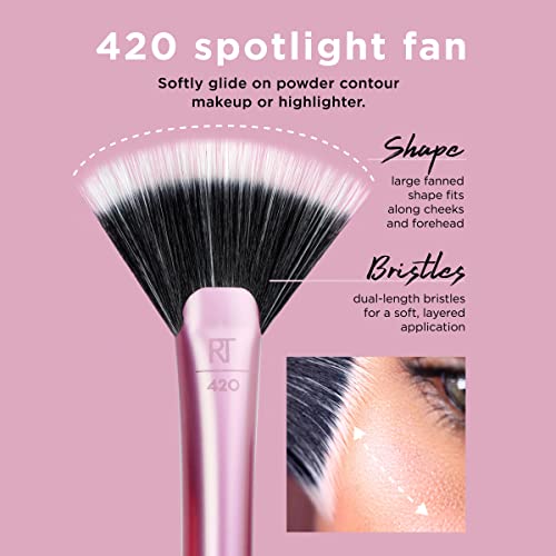 Real Techniques Artist Essentials Complete Face Makeup Brush Set for Makeup Artist Inspired Looks