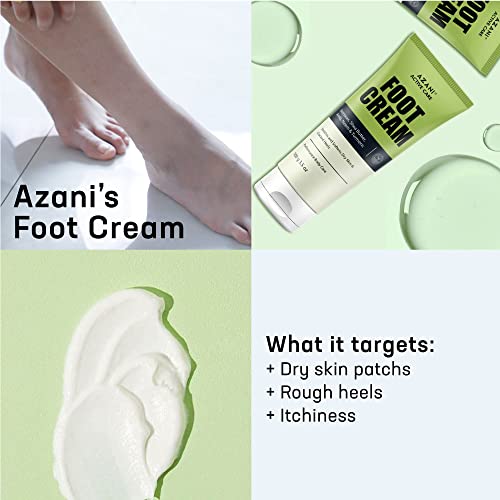 Azani Foot Care Cream (100 gm) | 4% Beeswax, 4% Shea Butter, Turmeric | For Rough, Dry and Cracked Heel, Knee & Elbow | Exfoliator, Moisturizer|