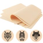 Blank Tattoo Fake Skin Practice - Emalla Double Sides 5 Sheets 8x6 Tattooing and Microblading Eyebrow Practice Skin for Tattoo Supplies Tattoo Ki