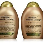 OGX Ever Straight Brazilian Keratin Therapy Shampoo & Conditioner 385mlx2