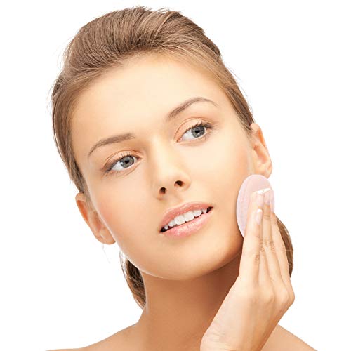 GOTH Perhk 6Pcs Cosmetic Powder Puff Loose Powder Puff Pads Soft Face Powder Puff Round Velour Puff With Ribbon Handle for Face Makeup Washable