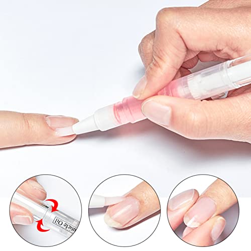 Nail & Cuticle Oil Pen for Nail Care, Nail Oil Pen 2PCS Nail Revitalize Oil Pen Jojoba Seed Oil Hand & Nail Treatment Pedicure