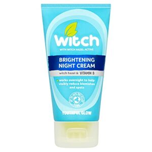 Witch Brightening Night Cream with Witch Hazel 50ml, Niacinamide and Vitamin B, prevents breakouts, tones and brightens. Skin is more radiant, cl