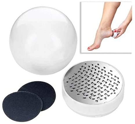 CS Beauty Pedi Ball ~ Foot File - Hard Skin Remover ~ Callus Dry Dead Skin Remover - Foot File with Finishing Pads