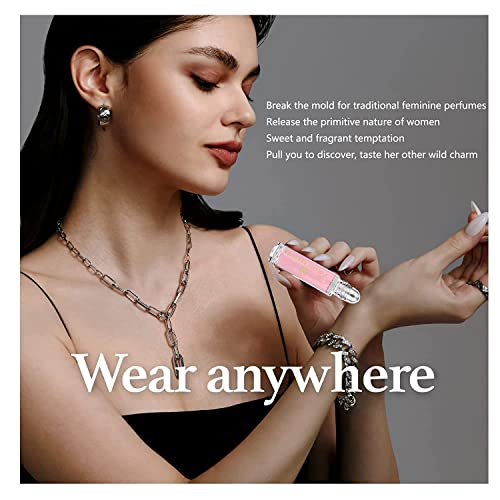 Perfume Women Roll-on Pheromone Perfume Long Lasting Unisex Cologne with Infused Essential Oils 10ML