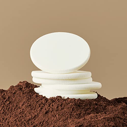 e.l.f. Camo Powder Sponges, Made For The e.l.f. Cosmetics Camo Powder Foundation, Blend & Bounce, Latex Free Foam, 2-Pack, White