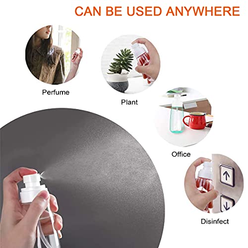 Lahviuu Spray Bottles,6 pcs Fine Mist Empty Travel Bottle Set Portable Reflillable Liquid Containers,Atomiser for Cosmetic,Make Up,Hair,Perfume,6