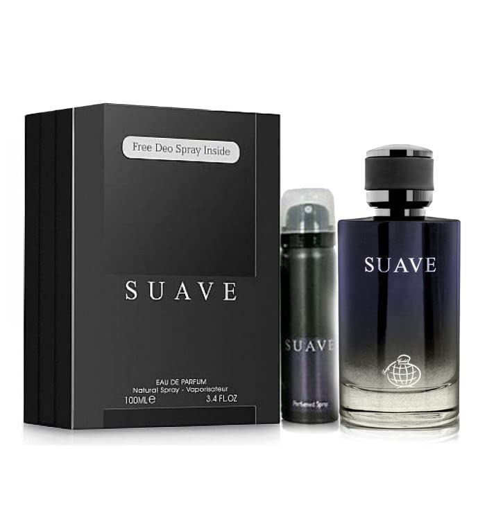 SUAVE Edp Perfume Spray 100ml with Deodorant inside by Fragrance World- Tawakkal Perfumes