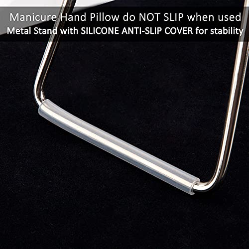 Nail Arm Rest Soft Pink Manicure Hand Pillow Professional Table Desk Station Microfiber Leather for Salon Home Use Nail Technician Beginner