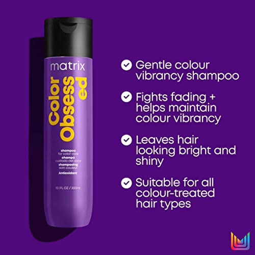 Matrix Color Obsessed, Colour Shampoo to Cleanse and Help Maintain Coloured Hair, Total Results 300ml