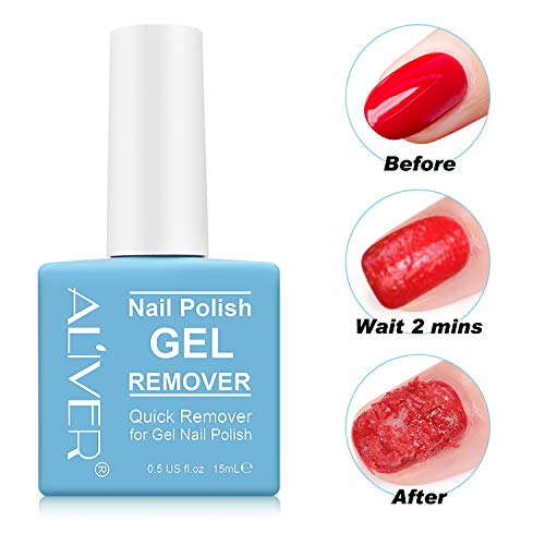 Gel Nail Polish Remover,Remove Gel Nail Polish Within 2-3 Minutes,Nail Varnish remover,Quick & Easy Polish Remover, No Need For Foil, Soaking Or