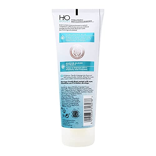 Creightons H2O Boost Hyaluronic Hot Cloth Cleanser (200ml) - Cleanse, Hydrate & Polish. With Hyaluronic Acid & Marine Algae Extract. Evens Skin T