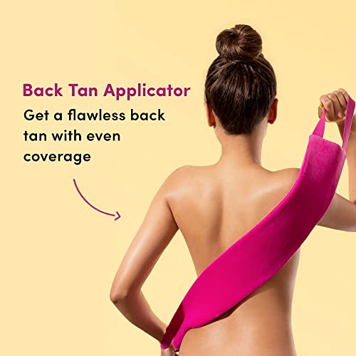 Coco & Eve Self Tanning Applicators for Flawless Streak Free Tan. Exfoliating Mitt, Soft Velvet Tanning Mitt, Vegan Kabuki Brush and Back Tan App