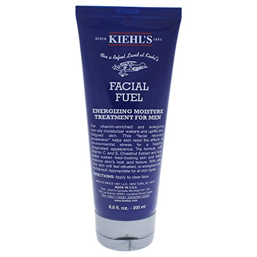 Kiehl's Facial Fuel Moisture Treatment for Men Skin Feel Refueled 6.8 oz (200ml)