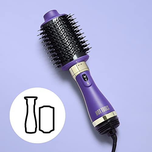 Hot Tools Pro Signature One-Step Detachable Blow-Dry & Volumiser (Activated Charcoal Bristles, Direct ION Technology, Oval Design, Thermaglide Ce