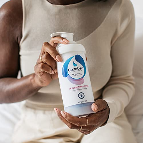 Cetraben Body Lotion Perfect for Dry Sensitive or Eczema Skin Dermatological Body Lotion 475ml, Packaging May Vary.