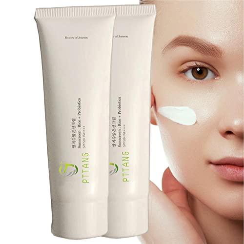 Rice Probioticcs Sunscreen, Rice Probiotic Sunscreen Spf 50+ Sunscreen with Rice Extracts, Rice Probiotic Invisible SPF 50 Broad Spectrum Face Su