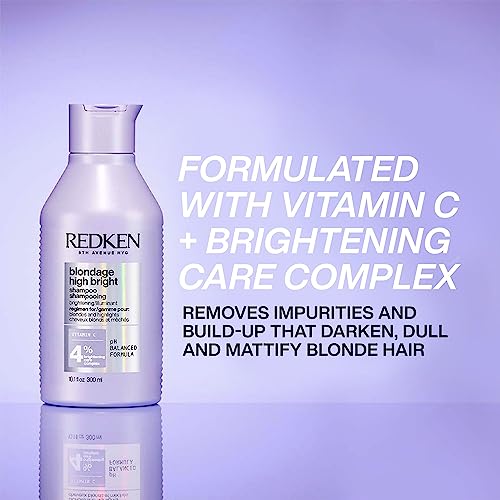REDKEN Lightening Shampoo, For Blonde Hair, With Vitamin C, Blondage High Bright, 300ml
