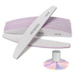 Venares 10PCS Professional Nail Files Double Sided Emery Board 100/180 Grit Washable Nail Files with Nail Brush, Nail Styling Tools Pet Grooming