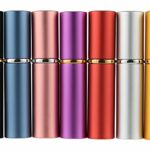 MINGZE 7pcs 10ML Perfume Atomizer, Aluminum Shell Glass Liner Perfume Bottles, Travel Mini Portable Empty Perfume Spray Bottle Dispensers