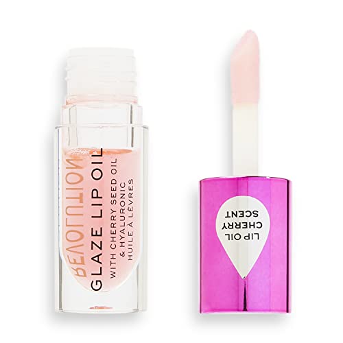 Makeup Revolution, Glaze Lip Oil, Nourishing Lip Oil, Glam Pink, 4.6ml