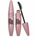 Maybelline New York Lash Sensational Volumizing and Thickening Mascara, Very Black, Duo Bundle