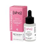 Skincyclopedia AHA Exfoliating Night Serum with 20% Lactic, Glycolic and Mandelic Acid and PHA - Chemical Peel Solution for Spots, Hyperpigmentat