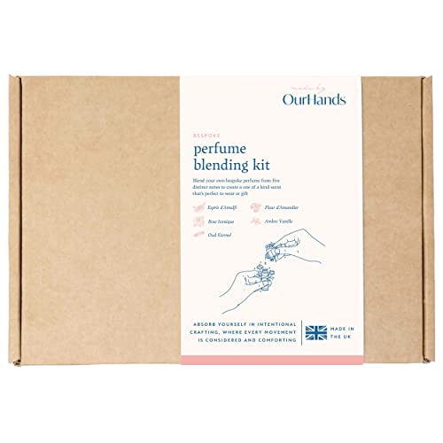 Perfume Blending Kit by OurHands - create your own bespoke fragrance, the perfect set for women and men, includes refillable atomiser