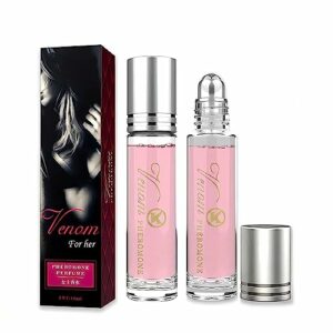 2pc Roller ball perfume for men and women Long-Lasting Phero Perfume, Roll On Perfume for Women 0.33 Oz, fits in the purse or pocket