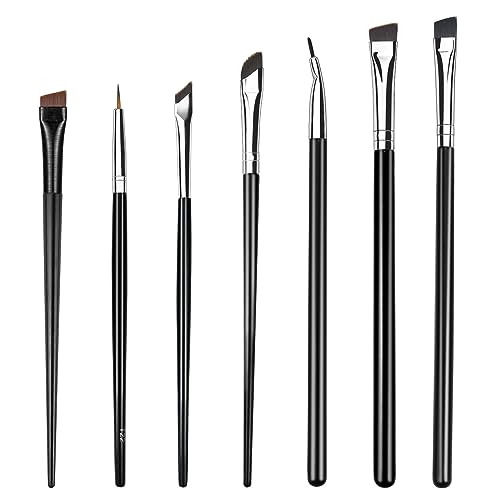 Professional Makeup Brushes Set Mini Makeup Brushes 8Pcs Portable Make up Set Premium Makeup Brushes Kits with PU Leather Bag Foundation Powder C