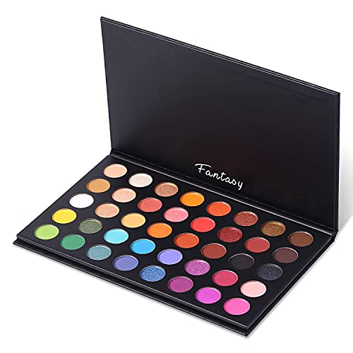Eyeshadow Palette, Artistry Eyeshadow Makeup Palette Matte Shimmer Metallic Eye Shadows, Highly Pigmented, Blendable Eyeshadow Pallette with 40 V