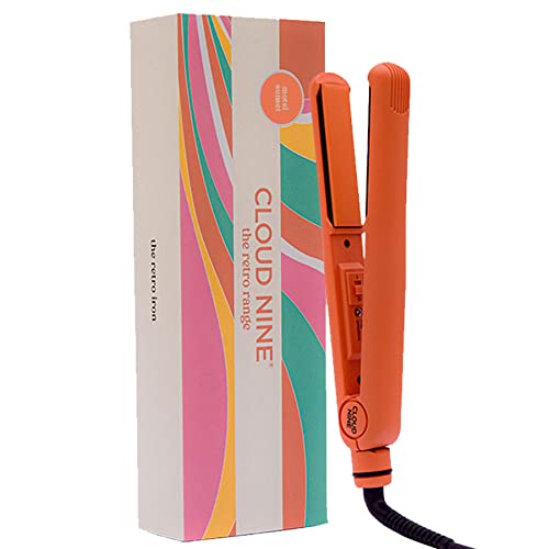 CLOUD NINE Retro Hair Straighteners - Mineral Infused Plates, Fast Heat Up - 190°C Temperature and Floating Plates Ideal for Thin to Medium Thick