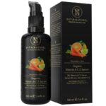 Organic Vitamin C Serum for Face with Vitamin E, A & Hyaluronic Acid Serum for Face 100 ml, Brightening Serum & Anti Aging Serum for Face - Aloe