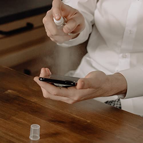 LIUJZZJ 6 Pack Transparent Plastic Air Flight Mini Travel Bottle Set with Small Funnel for Flight,Spray Bottles,Clear Empty Fine Mist Plastic,Air