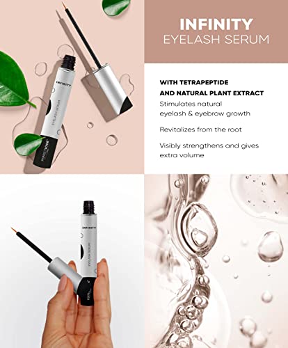 Perfect Look London Organic Eyelash Serum INFINITY Experience Rapid Lash Growth for Longer, Fuller, Thicker Lashes and Brows The Ultimate Enhance