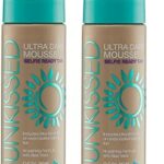 Sunkissed Self Tan Mousse Ultra Dark 200ml 95 Percent Natural 2 Pack