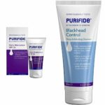 PURIFIDE by Acnecide Moisturiser SPF 30, 50ml, Face Sun Cream For Acne Prone & Sensitive Skin & PURIFIDE Blackhead Control Deep Exfoliating Clean