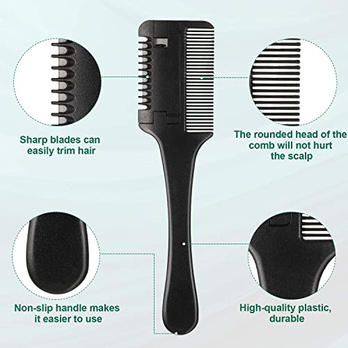 Razor Comb Hair Thinner Comb Hair Styling Razor Comb Hair Cutter Razor Comb Cutting Scissors Double Sided Hair Styling Razor Comb Tool for Hair C