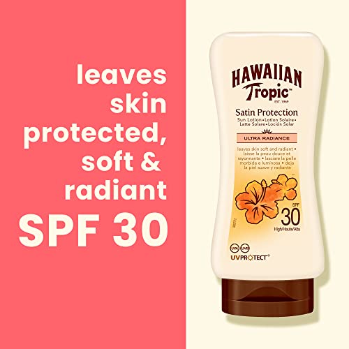 HAWAIIAN TROPIC - Satin Protection | Sun Lotion with Mango and Shea Butter SPF 30 | 180 ml
