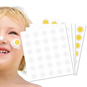 120pcs Sunny Patch Stickers For UV Ray Sensing,UV Sunscreen Detecting Patches,uv Stickers Sunscreen Reapply,Sunscreen Dots UV Stickers,Transparen