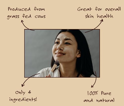 Honey Tallow Balm - 100% Grass Fed Moisturizing Tallow Balm For Sensitive Skin - Tallow Face Cream - Skincare, Tallow Butter, Honey - Tallow Balm