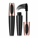 Telescopic Mascara, Mascara Black Volume and Length Waterproof, 4D Silk Fiber Eyelash, Long Lasting, Hard Wearing, Gives Lashes Intense, Extra Lo