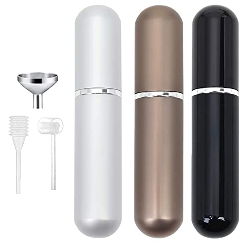 SONGQEE Mini Perfume Atomisers Bottles - Refillable Fine Mist Spray Bottles - Portable Travel Atomizer Bottle Set with Funnel and Perfume Diffuse
