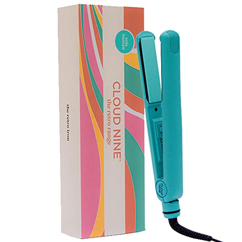 CLOUD NINE Retro Hair Straighteners - Mineral Infused Plates, Fast Heat Up - 190°C Temperature and Floating Plates Ideal for Thin to Medium Thick