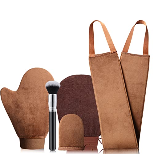 GAIYAH Self Tanning Mitt Applicator - Fake Tan Mitt With Anti-slip Elastic Wrist And Thumb, Streakless Self Tan Mitt