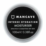 ManCave Hyaluronic Intense Moisturiser 100ml, Formulated to hydrate and soften skin with Hyaluronic Acid, Caffeine and Vitamin E, Natural Formula