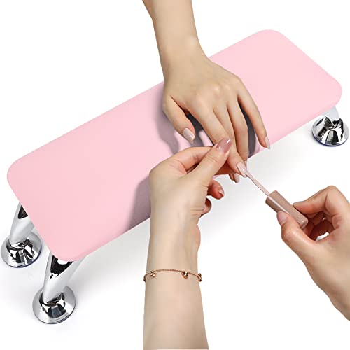 LIONVISON Nail Arm Rest Hand Pillow, Micro Fiber Leather Manicure Hand Cushion Stand Nail Rest Cushion Non-Slip Nail Rest Cushion Table Desk Stat