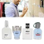 4pcs 25ml Men Perfume, Long Lasting Natural Fragrance Male Spray Perfume Set Gift, Cologne Natural Fragrance Male Perfume for Office&Party