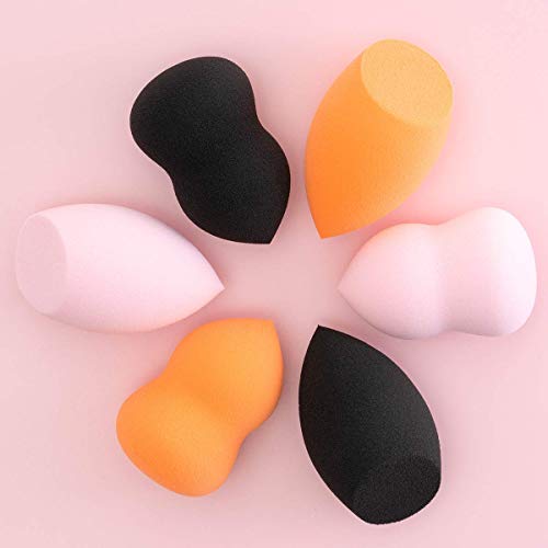 Makeup Sponge 6pcs Makeup Blending Sponge Makeup Blender Foundation Sponge Concealer Sponge Applicator Sponges